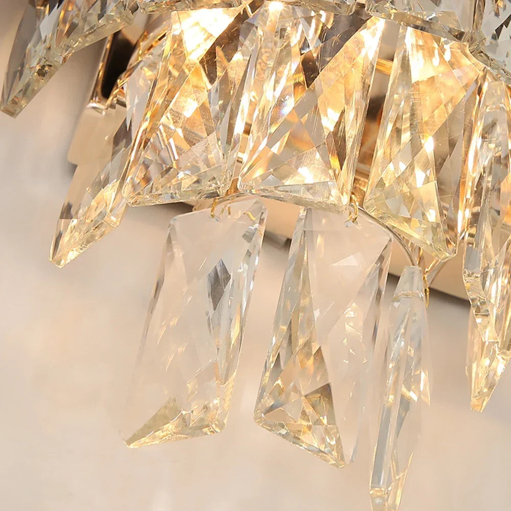 Afralia™ Crystal LED Wall Sconces: Elegant Lighting for Bedroom, Corridor, Stairs