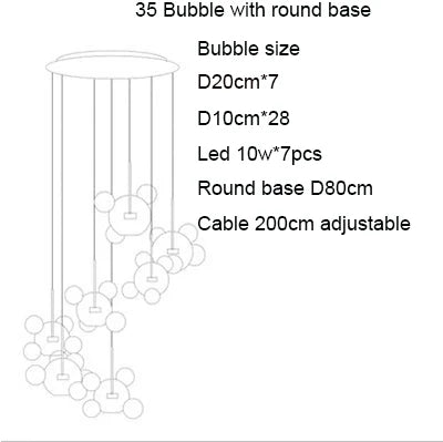 Afralia™ Nordic Mickey LED Glass Ball Pendant Light for Home Decor and Kitchen Lighting