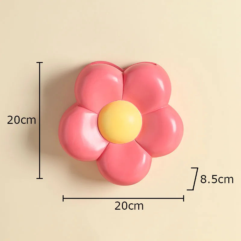 Afralia™ Cartoon Flower Vase: Desk & Wall Décor for Aesthetic Rooms