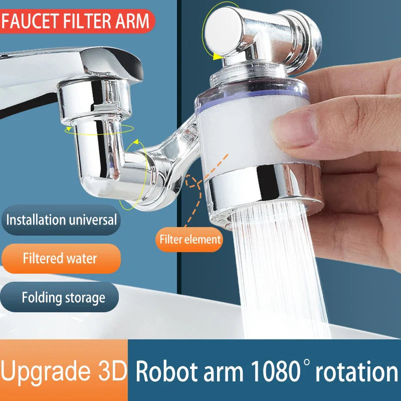 Afralia™ Copper Faucet Extender Bubbler Nozzle Anti-Splash Filter Kitchen Tap Aerator