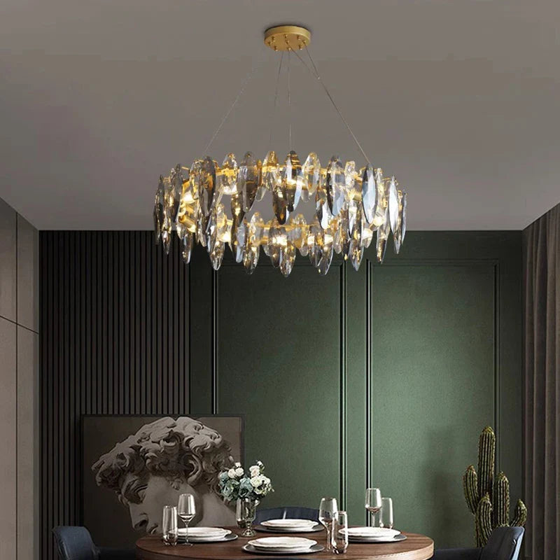 Afralia™ LED Chandeliers: Modern Home Decor Pendant Light Lamps for Living Room & Dining Room