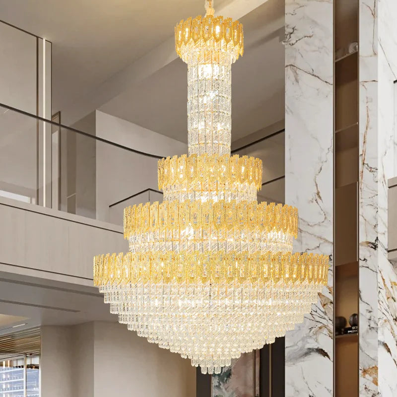 Afralia™ Postmodern Crystal Chandelier for Luxury Living Room and Hotel Lobby