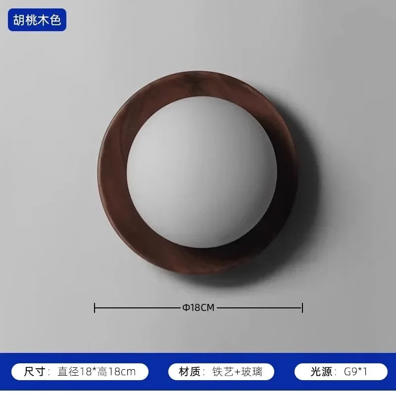 Afralia™ Cream Wind Dumplings LED Wall Light for Home Decor