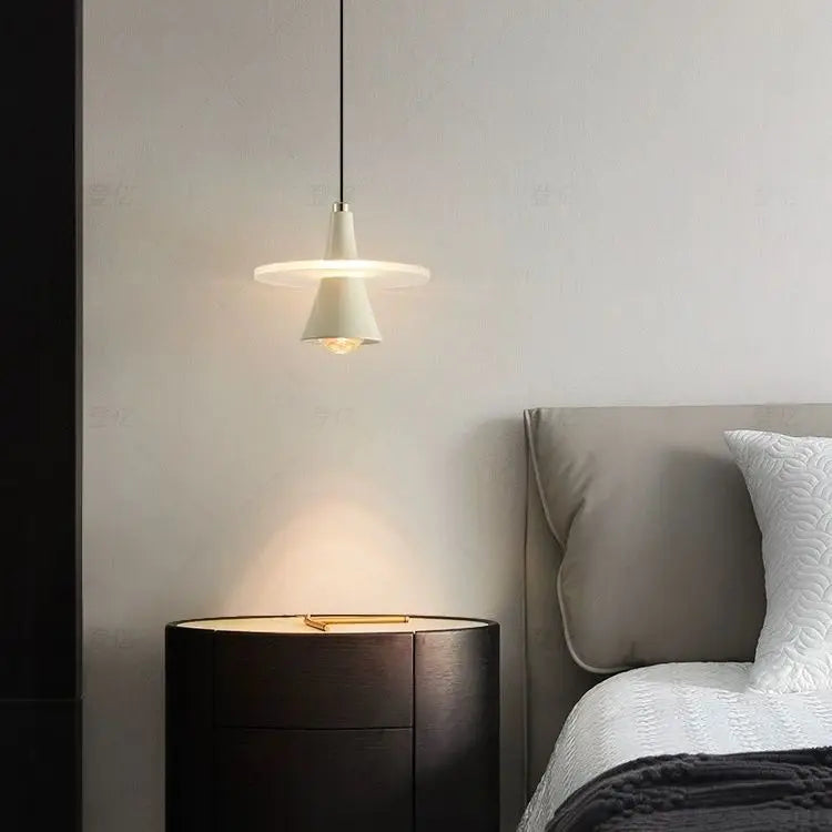 Afralia™ LED Flying Saucer Chandelier Modern Pendant Light for Dining Bedroom - Frisbi Italy Designer