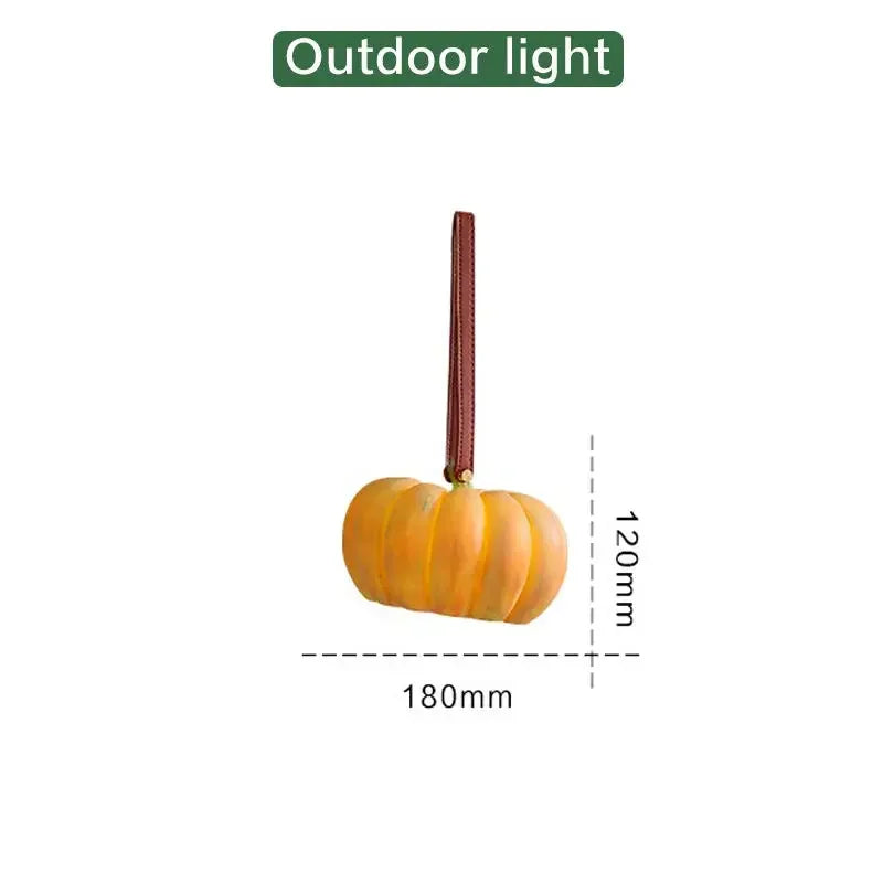 Afralia™ Pumpkin Table Lamp | Rechargeable & Portable | Modern Style, Bedroom Study Atmosphere