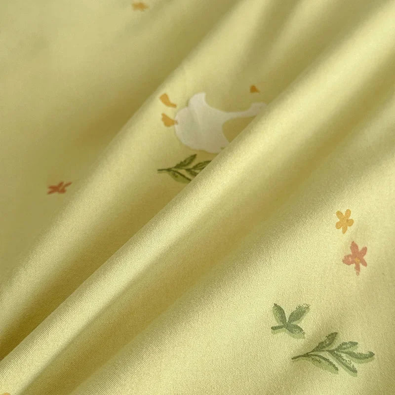 Afralia™ Soft 3D Printed Cartoon Bed Set - Double-Colored, Skin-Friendly Bed Linens for Adults