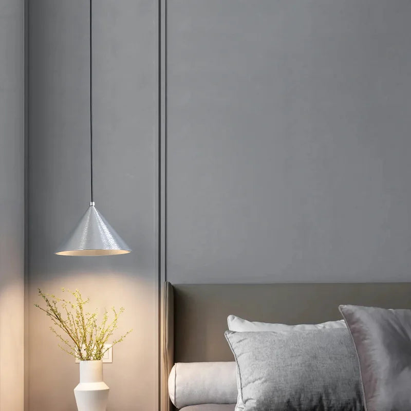 Afralia™ Brushed Sliver Black Pendant Light Chandelier for Bedroom Kitchen Dining Room