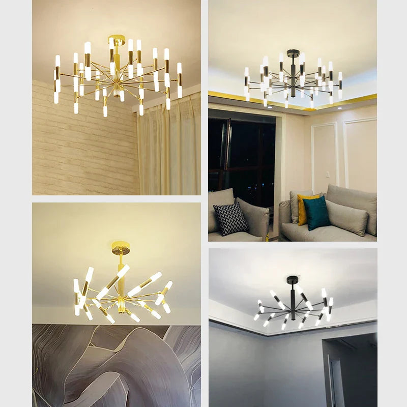 Afralia™ Modern LED Nordic Branch Chandelier for Living Room and Bedroom