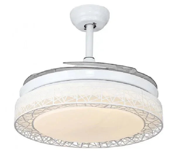 Afralia™ Copper Ceiling Fan Lights Remote Control 36/42inch Gold Fan Lamps