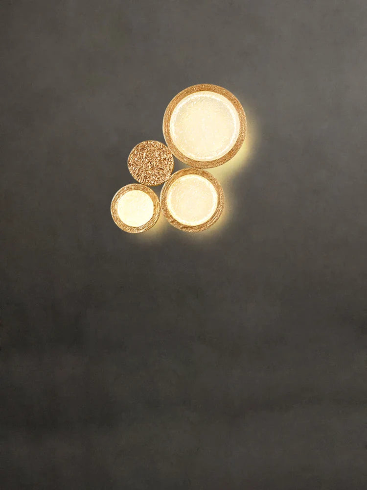 Afralia™ Copper Magic Mirror Wall Sconce Light for Living Room Bedroom