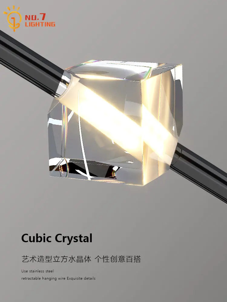 Afralia™ Crystal Bedroom Pendant Lights LED Modern Minimalist Indoor Lighting