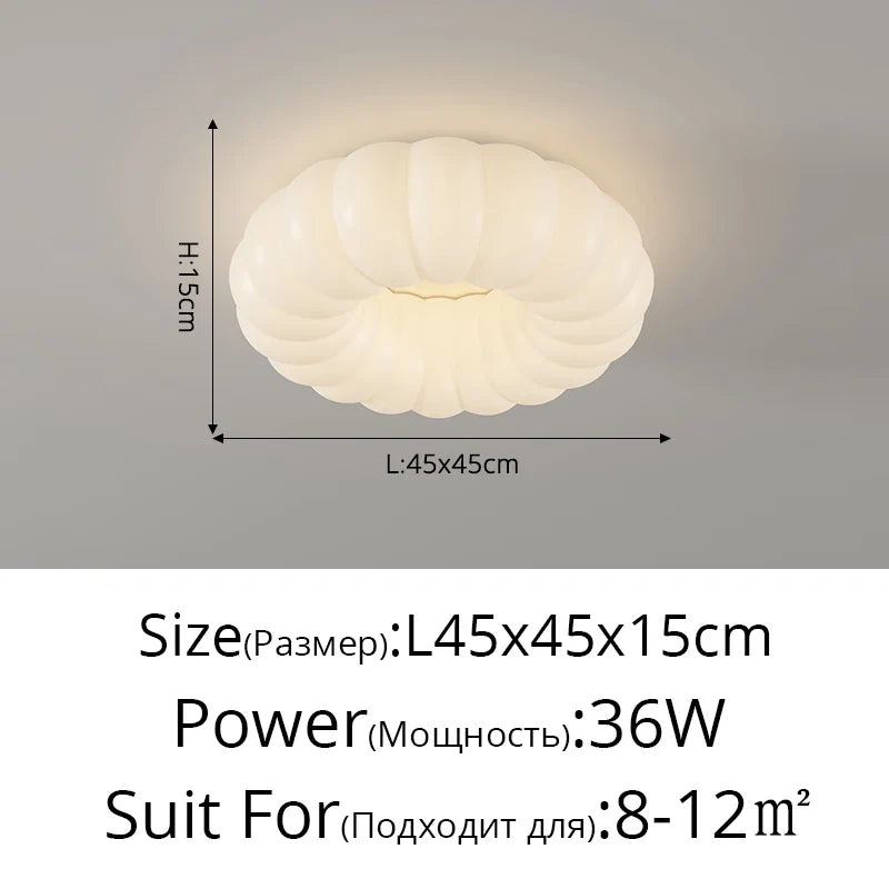 Afralia™ Nordic Cloud LED Ceiling Light White Dimmable Fixture for Kids Room & Bedroom