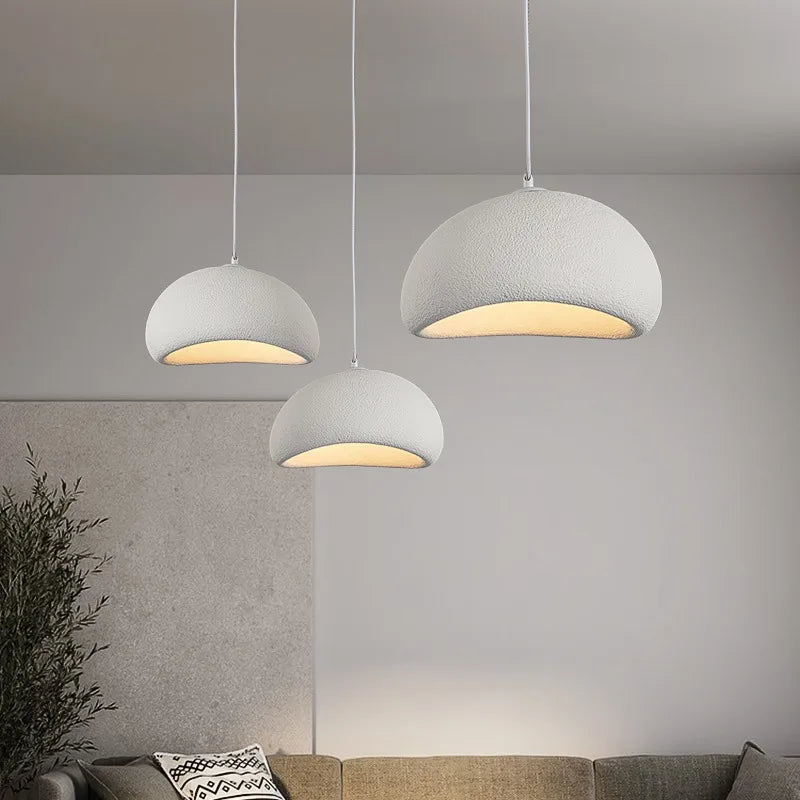 Afralia™ Wabi Sabi Ceiling Chandelier LED Pendant Lamp for Living Dining Room