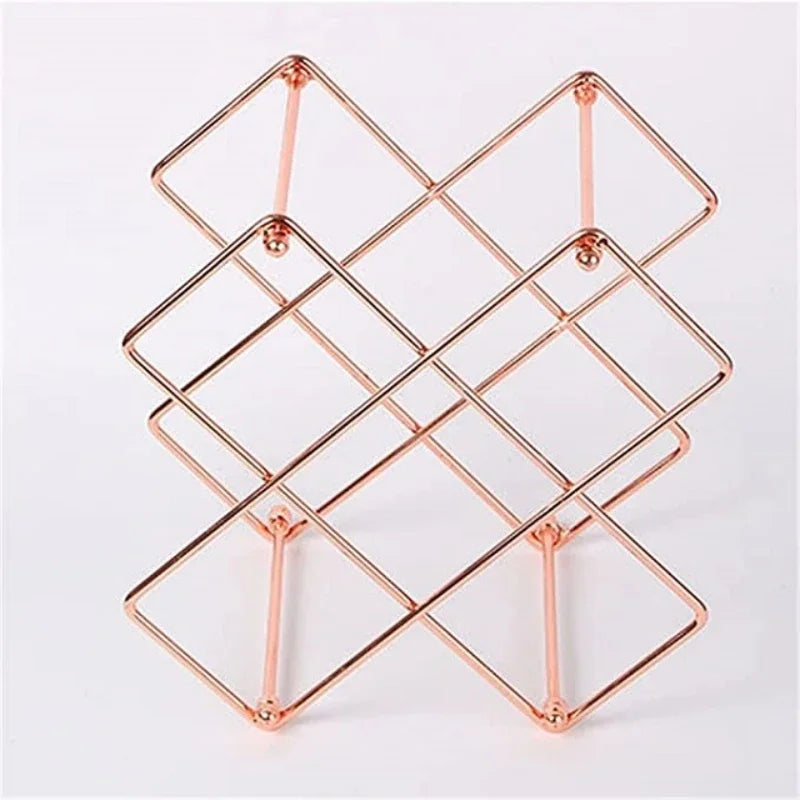 Afralia™ Wine Bottle Storage Rack Shelf Holder Display Stand Holder Support