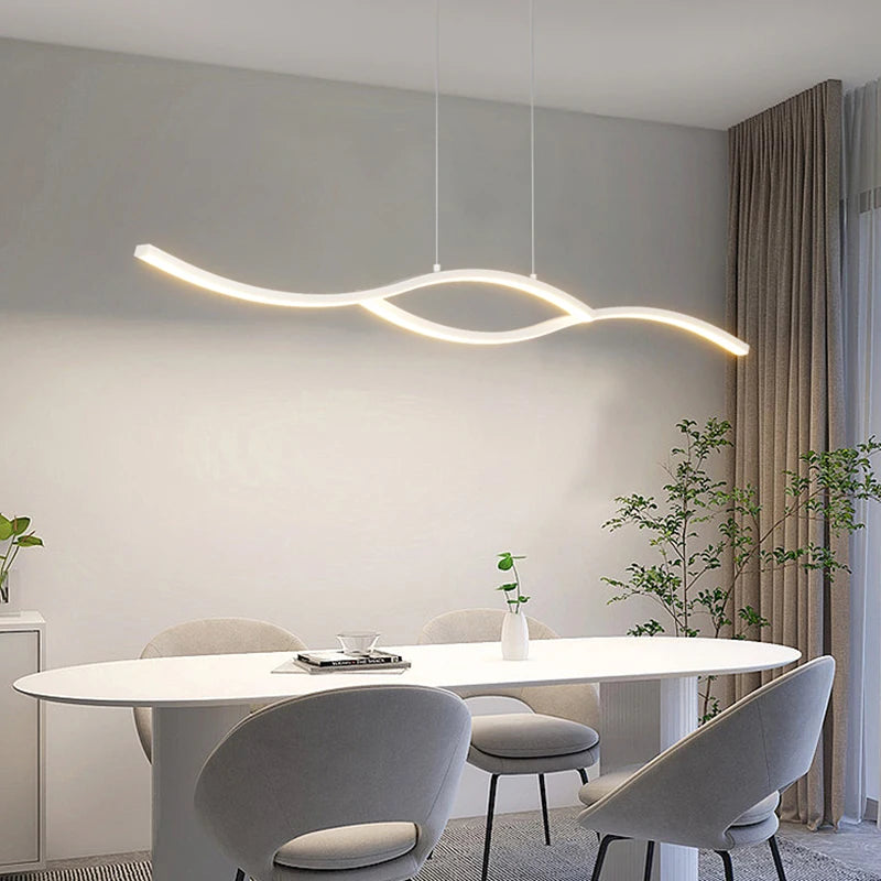 Afralia™ Modern LED Pendant Light - Adjustable Chandelier for Stylish Living Spaces