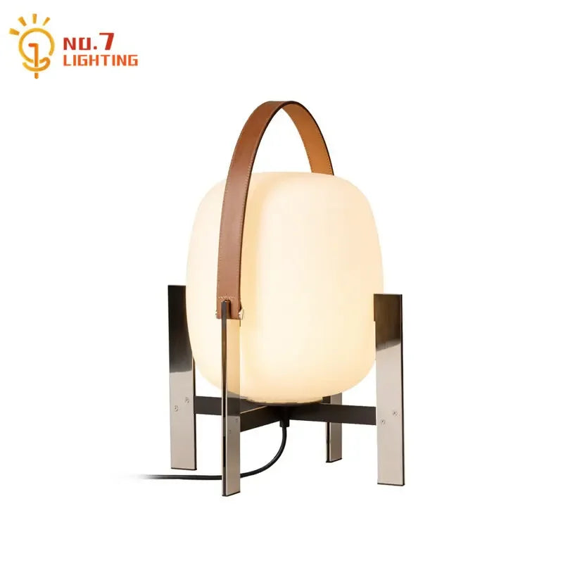 Afralia™ Designer Metal Glass Art Table Lamp LED E27 Modern Light Fixtures for Home or Office