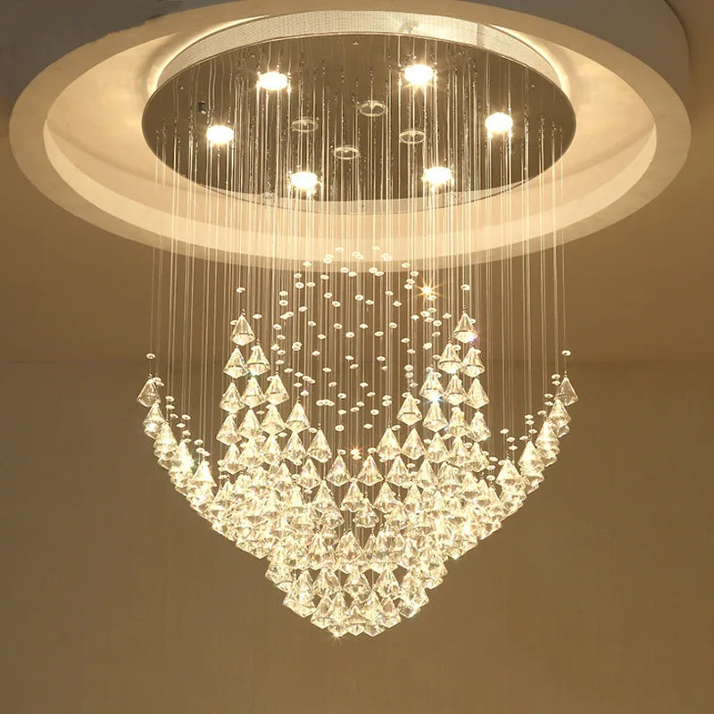 Afralia™ Crystal Chandelier for Living Room, Bedroom, Dining Room, Staircase