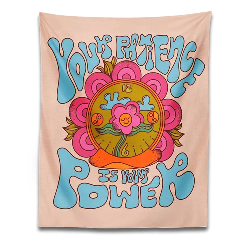 Afralia™ Rainbow Flower Tapestry Wall Hanging - Hippie Boho Vibes for Teen Room Decor