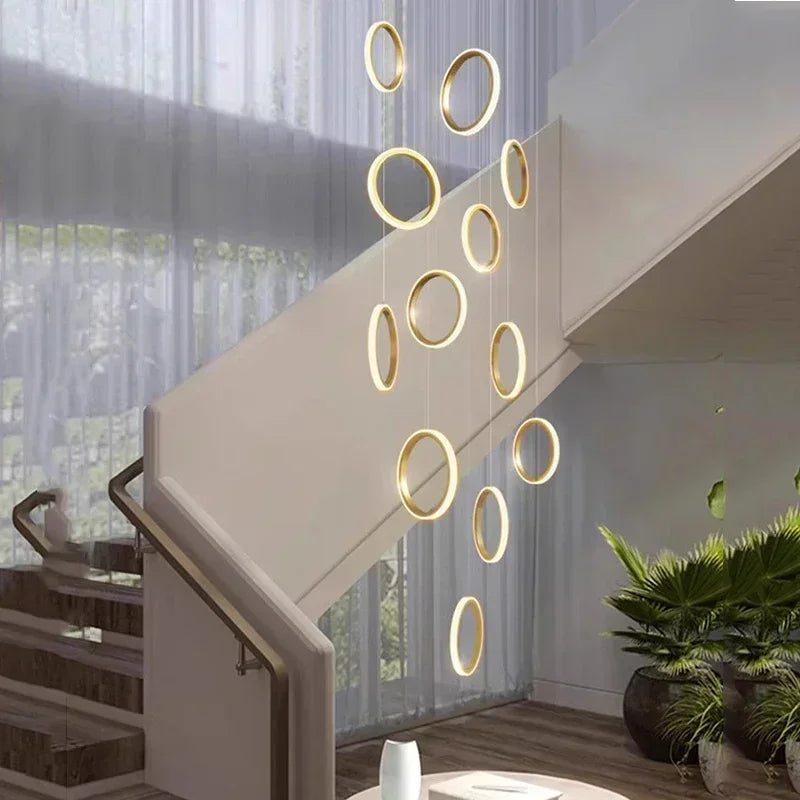 Afralia™ LED Pendant Lights: Modern Minimalist Hanging Chandelier for Living & Dining Room