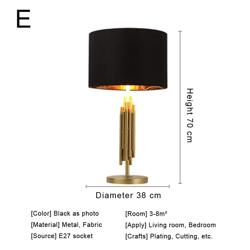 Afralia™ Nordic Fabric Table Lamp - Modern Home Desk Light Fixture