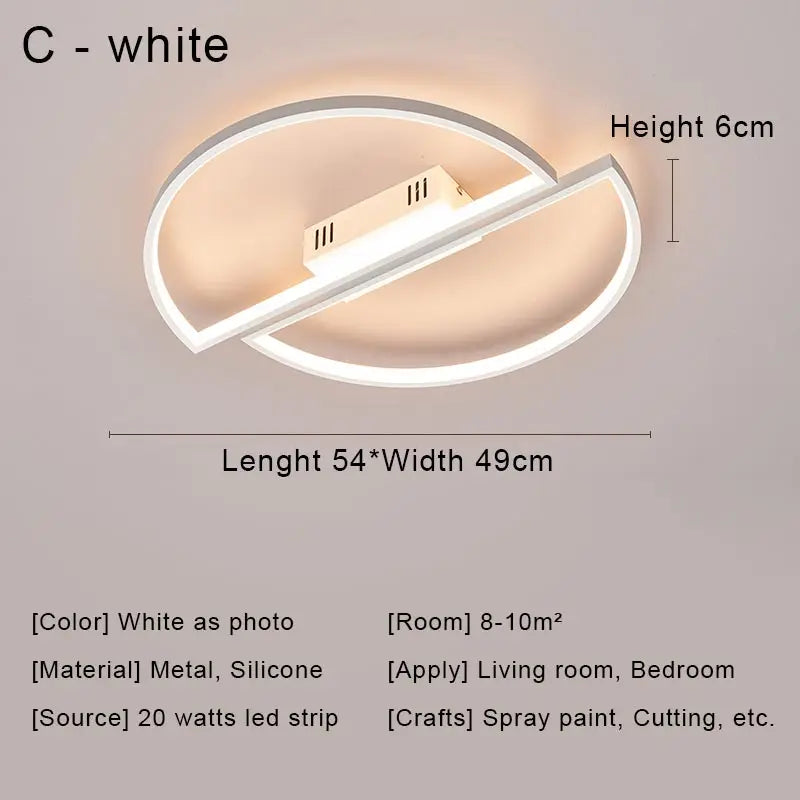 Afralia™ Black LED Chandelier Ceiling Light Remote Control Fixture for Living Room, Bedroom & Kitchen