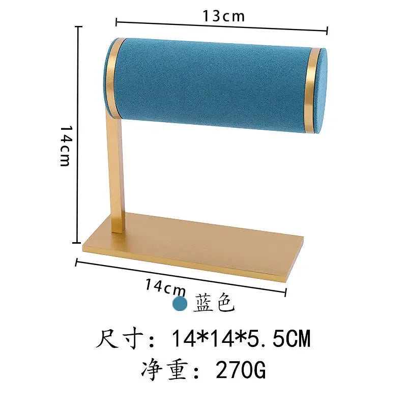 Afralia™ Velvet T-bar Bracelet Watch Organizer Display Stand