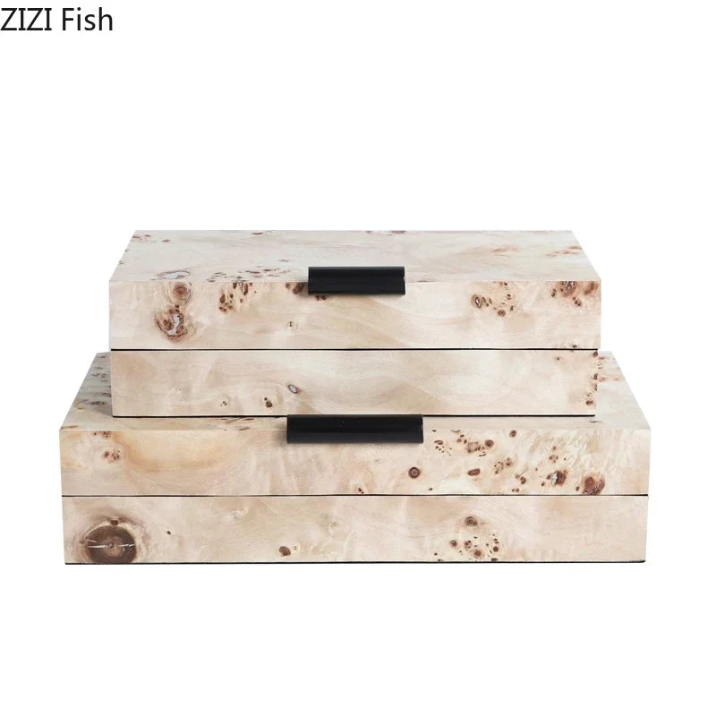 Afralia™ Minimalist Wood Jewelry Box & Cosmetic Jar for Elegant Jewelry Storage