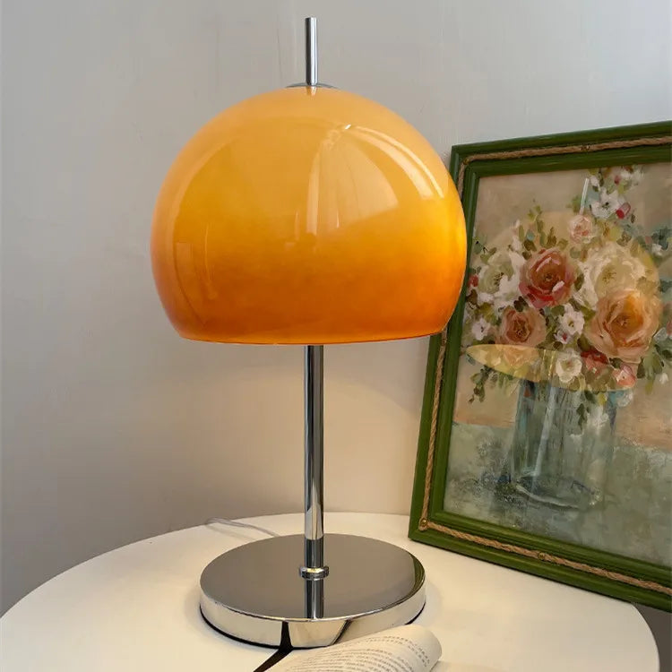 Afralia™ Glass Mushroom Floor Lamp Bauhaus Medieval Retro Industrial Standing Lamp