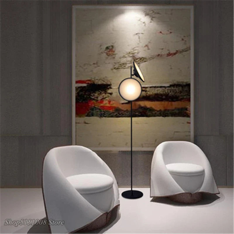 Afralia™ Double Horn Radar LED Floor Lamp: Modern Nordic Design for Living Room Lighting