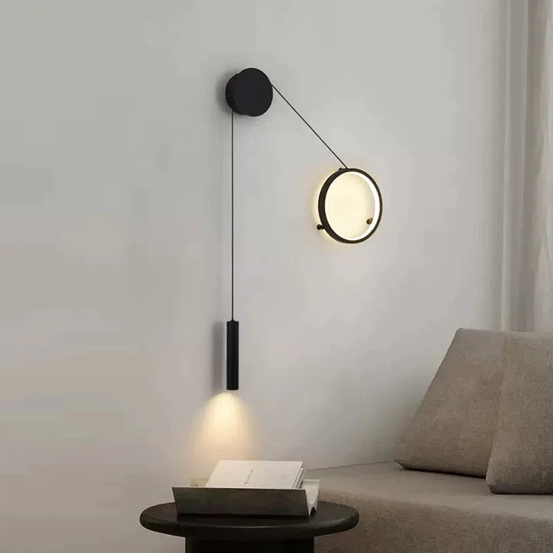 Afralia™ Nordic Iron LED Wall Lamps Modern Design Living Room Bedroom E27 Wall Lights