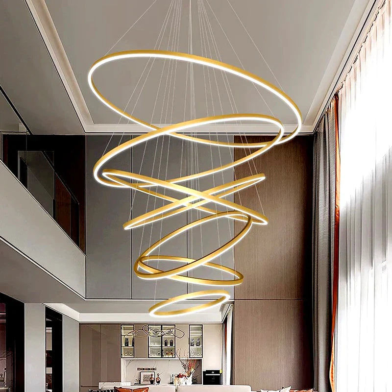 Afralia™ Modern Indoor Pendant Lighting Chandelier for Living Room and Dining Room