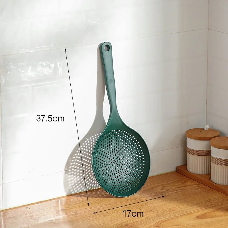 Afralia™ Kitchen Set: Colander, Noodle Spoon, Long Handle Spoon, Non-Stick Pan - 4pcs