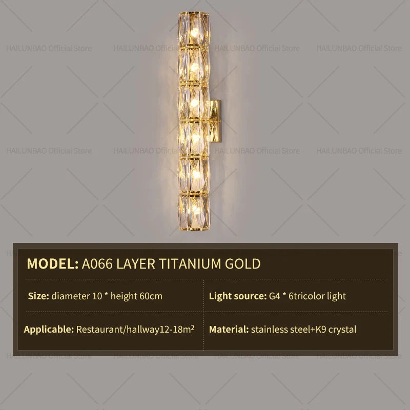 Afralia™ Crystal Wall Lamp: Elegant Living Room TV Background Bedroom Bedside Light