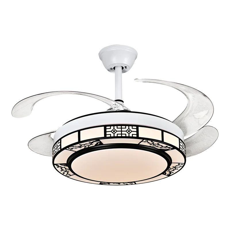 Afralia™ 42" Acrylic LED Ceiling Fan Light with Remote Control - Dimmable