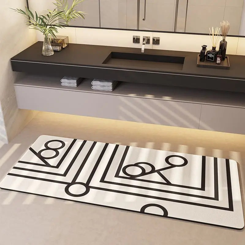 Afralia™ Minimalist Diatom Ooze Bathroom Mat: Super Absorbent, Durable & Anti-Slip