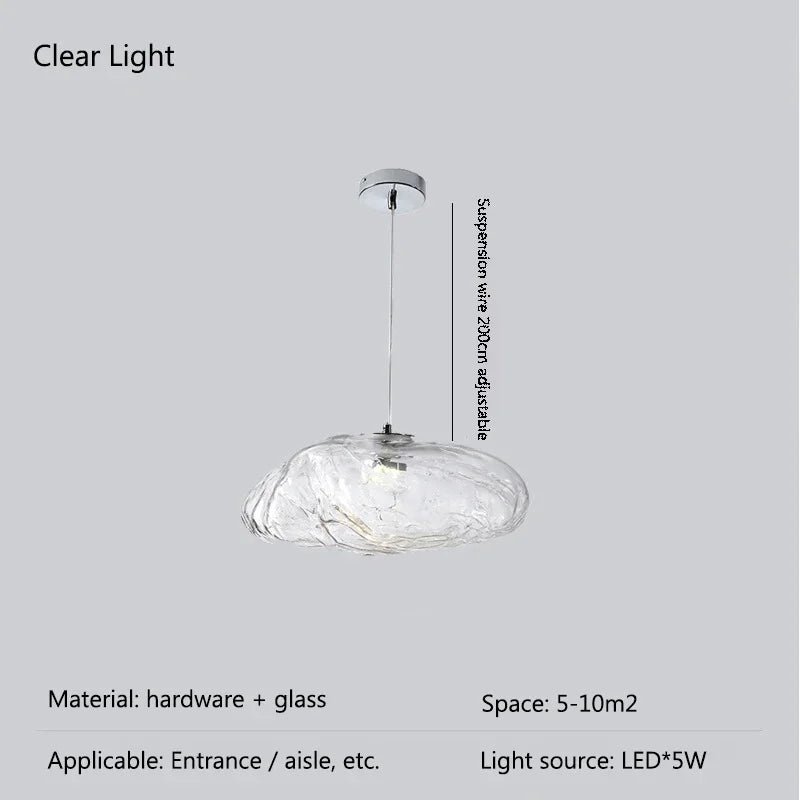 Afralia™ Pebble Glass LED Chandelier: Modern Luxury Loft Pendant Light for Stylish Living Rooms