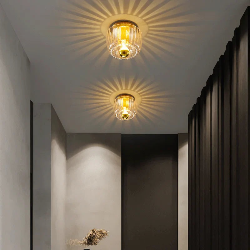 Afralia™ LED Chandelier: Glass Wall Sconce for Restaurant, Bar, Living Room - Ceiling Lamp