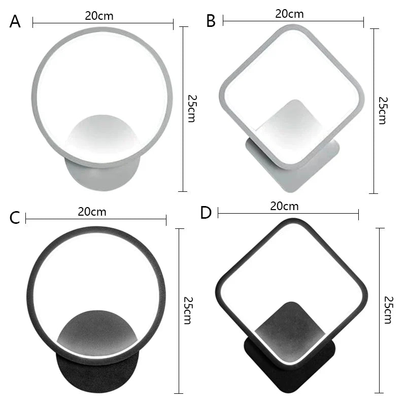 Afralia™ Modern LED Ring Wall Light for Restaurant, Living Room, Bedroom