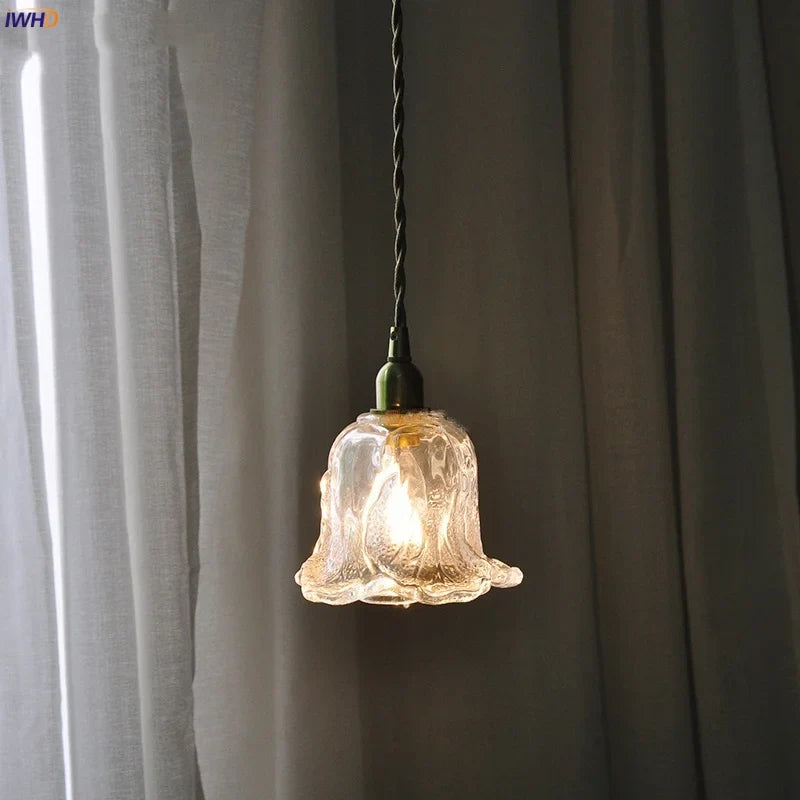 Afralia™ Copper Glass LED Pendant Lamp: Modern Nordic Kitchen Dining Room Lighting
