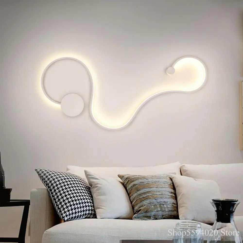 Afralia™ LED Wall Lamp Art Design Ceiling Light for Living Room Hallway