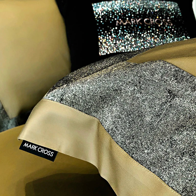 Afralia™ 1400TC Egyptian Cotton Luxury Bedding Set with Duvet Cover, Sheet, Pillowcases