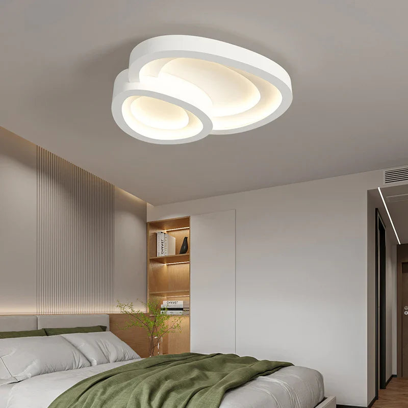 Afralia™ Modern LED Chandelier Ceiling Lamp for Bedroom, Living & Dining Room Lighting