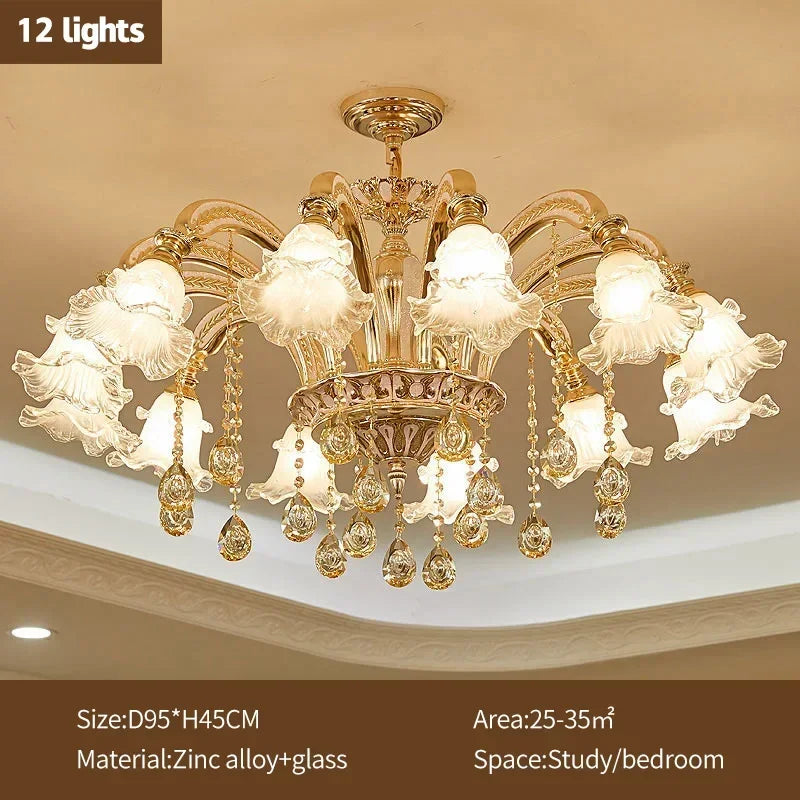 Afralia™ Crystal Ceiling Chandelier for Modern Luxury Living Room & Hotel Lobby