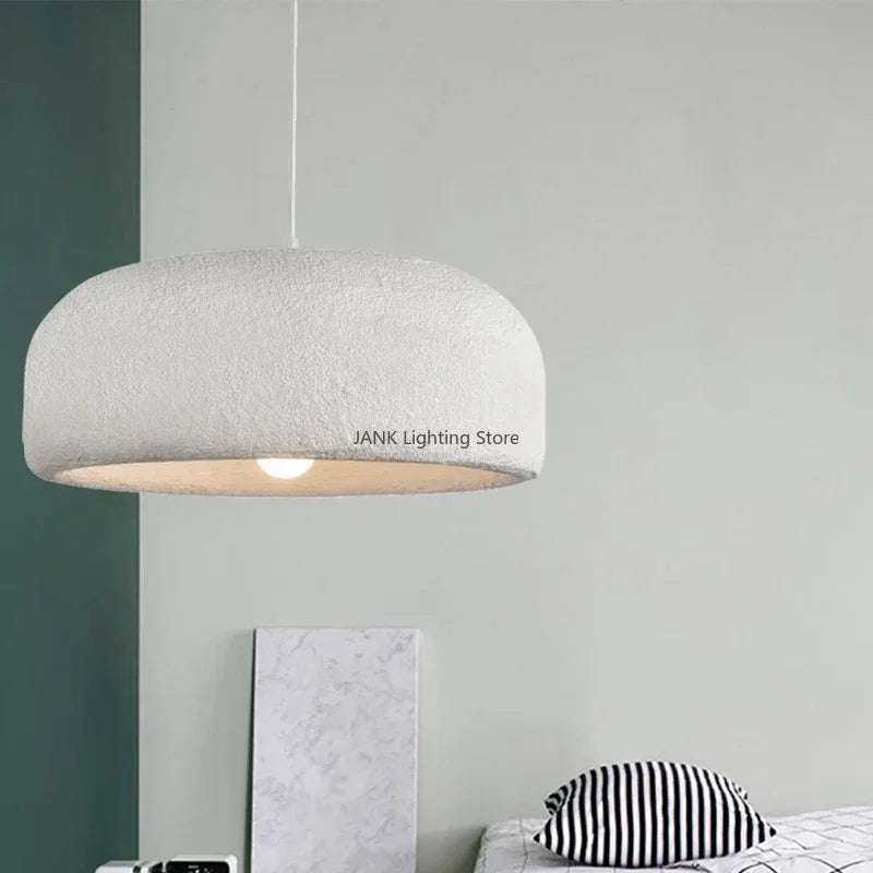 Afralia™ Wabi Sabi LED Pendant Lamp: Creative Japanese Polystyrene Chandelier