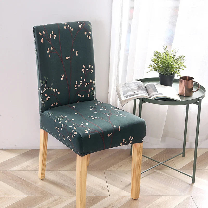Afralia™ Stretch Print Chair Cover Slipcovers - Elastic Seat Case