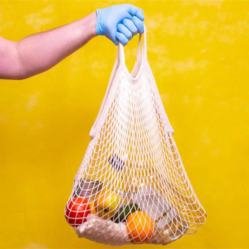 Afralia™ Mesh Net Tote Bag for Shopping & Produce - Reusable & Washable