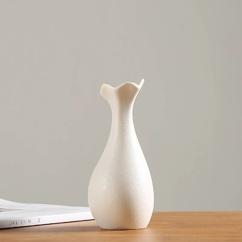 Afralia™ Japanese Style Ceramic Vases for Modern Home Decor and Artificial Flowers