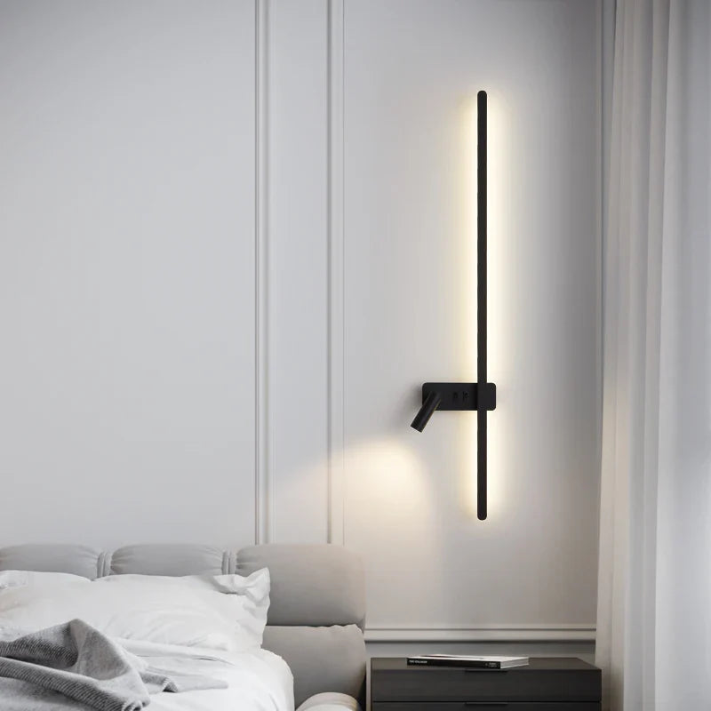 Afralia™ LED Wall Sconce: Modern Nordic Style Living Room Sofa Background Light