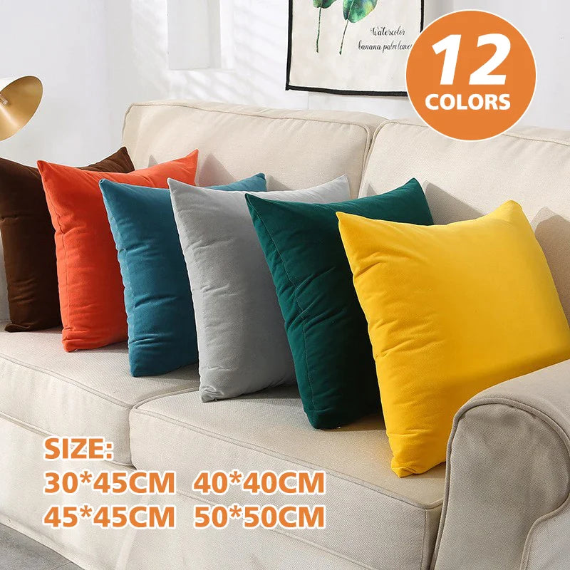 Afralia™ Velvet Cushion Cover 50*50cm - Home Sofa Car Decor Pillow Cover