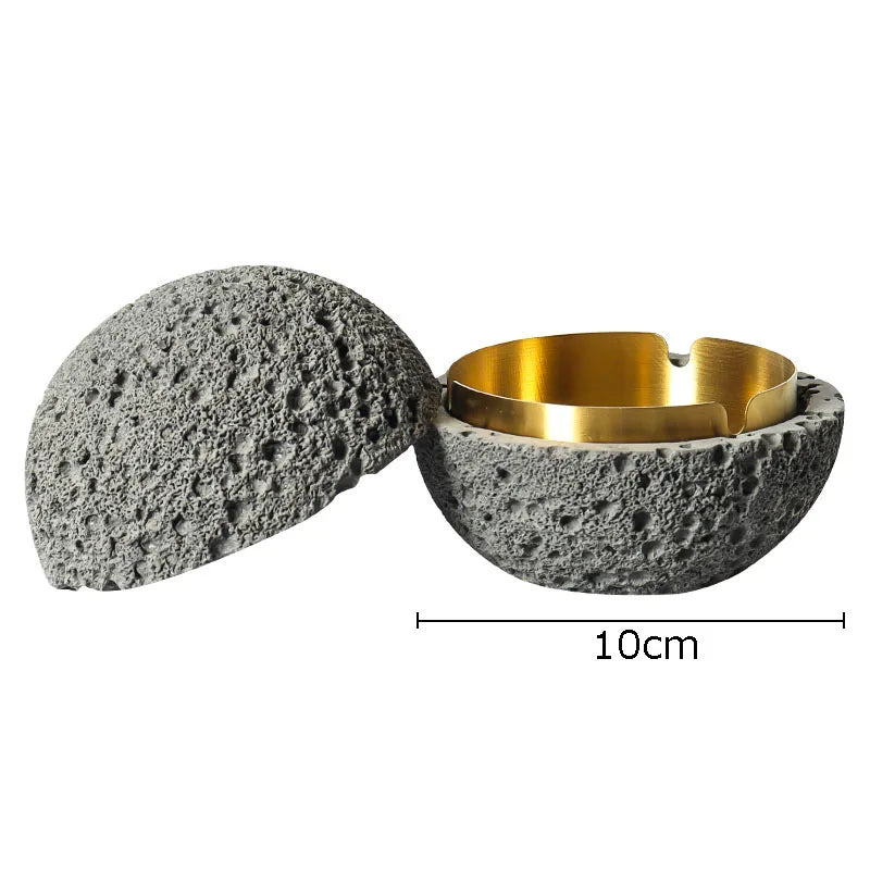 Afralia™ Stainless Steel Planet Ashtray - Creative Smoking Accessory Gift for Him